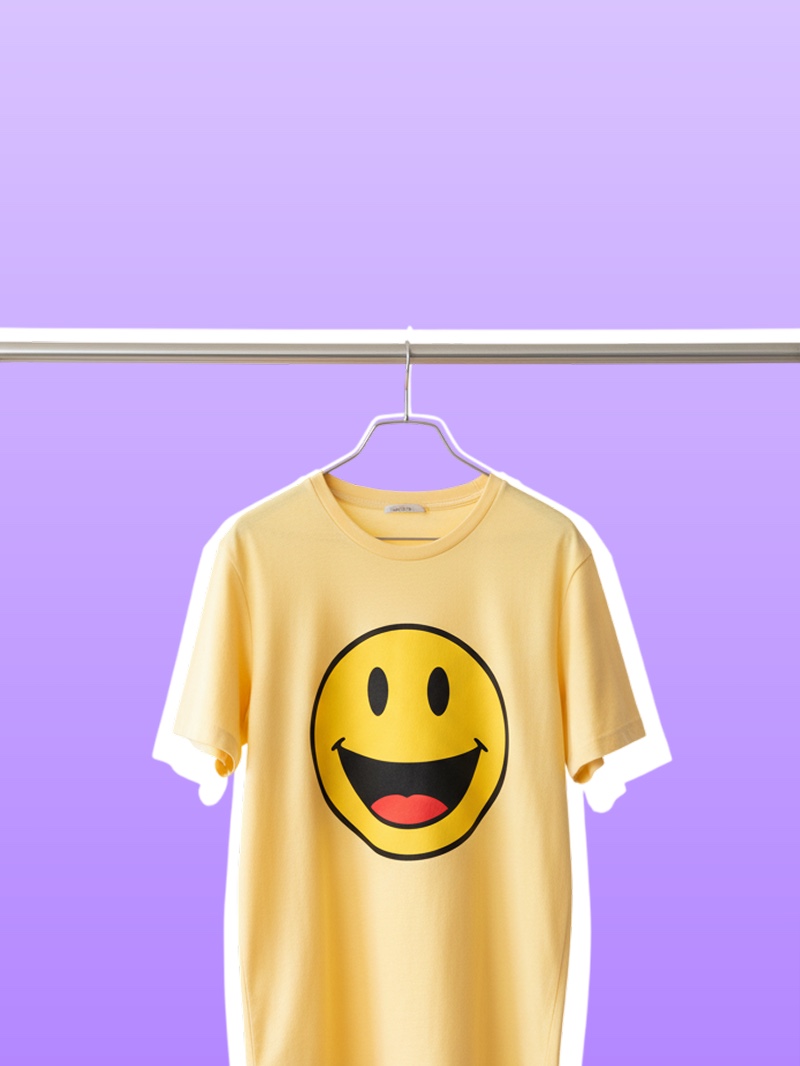 Shirt representing custom and print-on-demand services